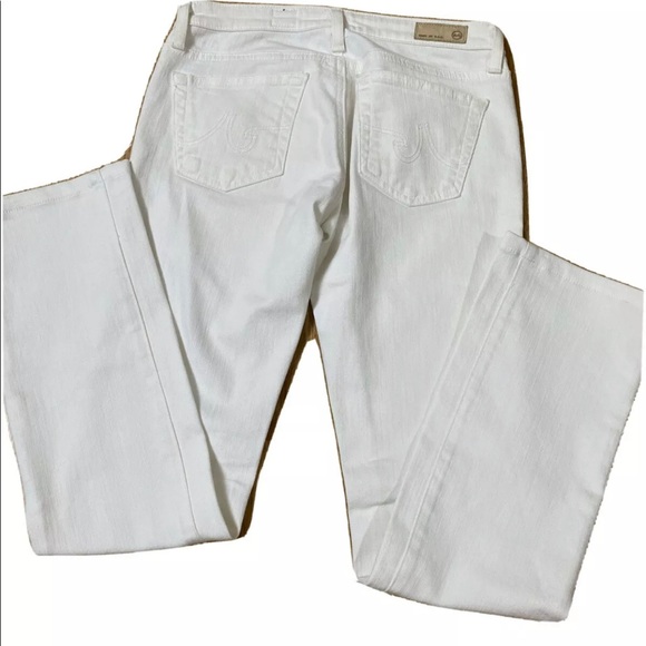 AG Adiano Goldschmied 'The Ballad” Slim Boot Cigarette (white) jsize 26R (27L) - Picture 2 of 4